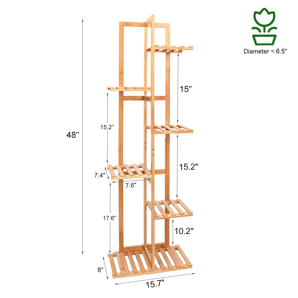 Tall Corner Plant Stand