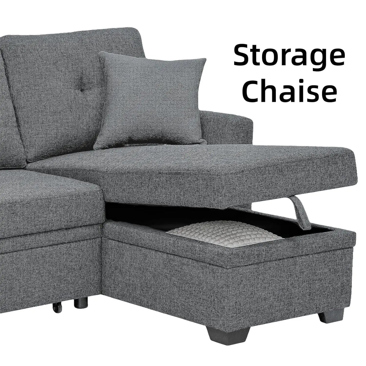 Convertible Sleeper Sofa Bed with Pull Out Couch