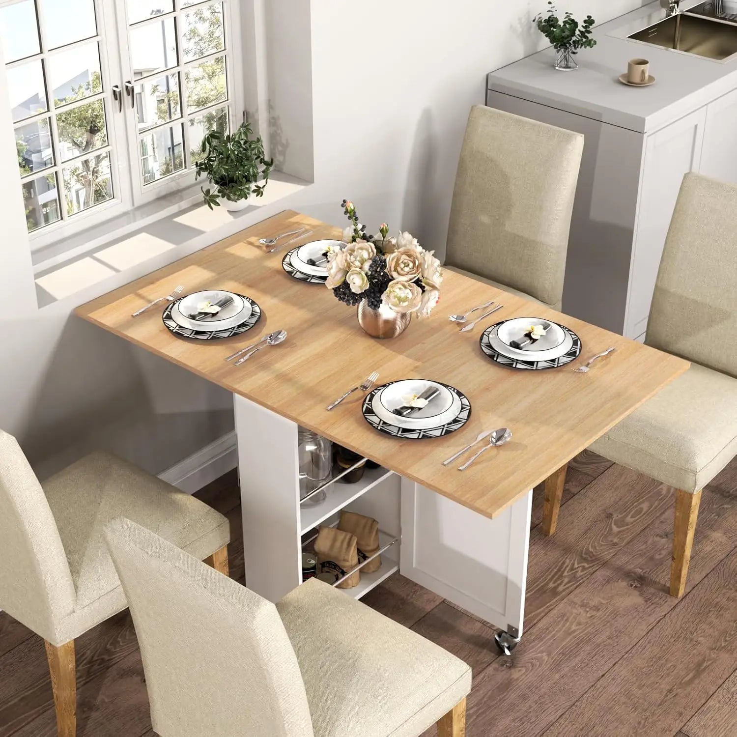 Foldable Space Saving Dining Table