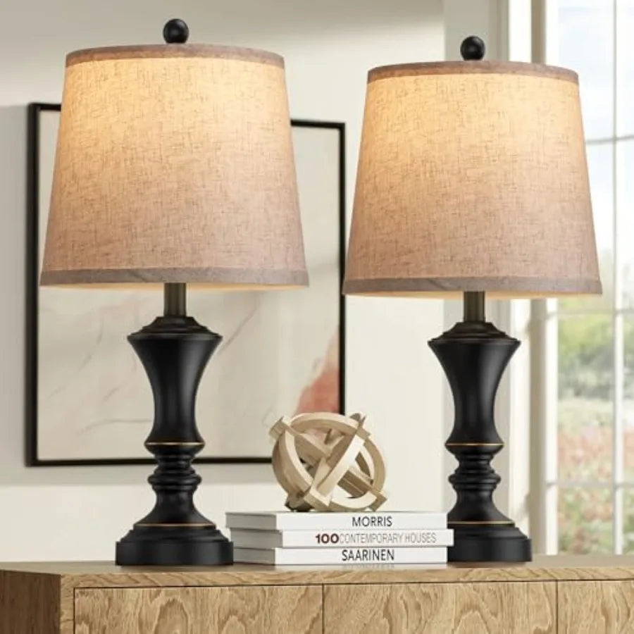 Rustic Retro Table Lamps Set of 2