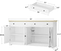 Farmhouse Buffet Cabinet with Storage