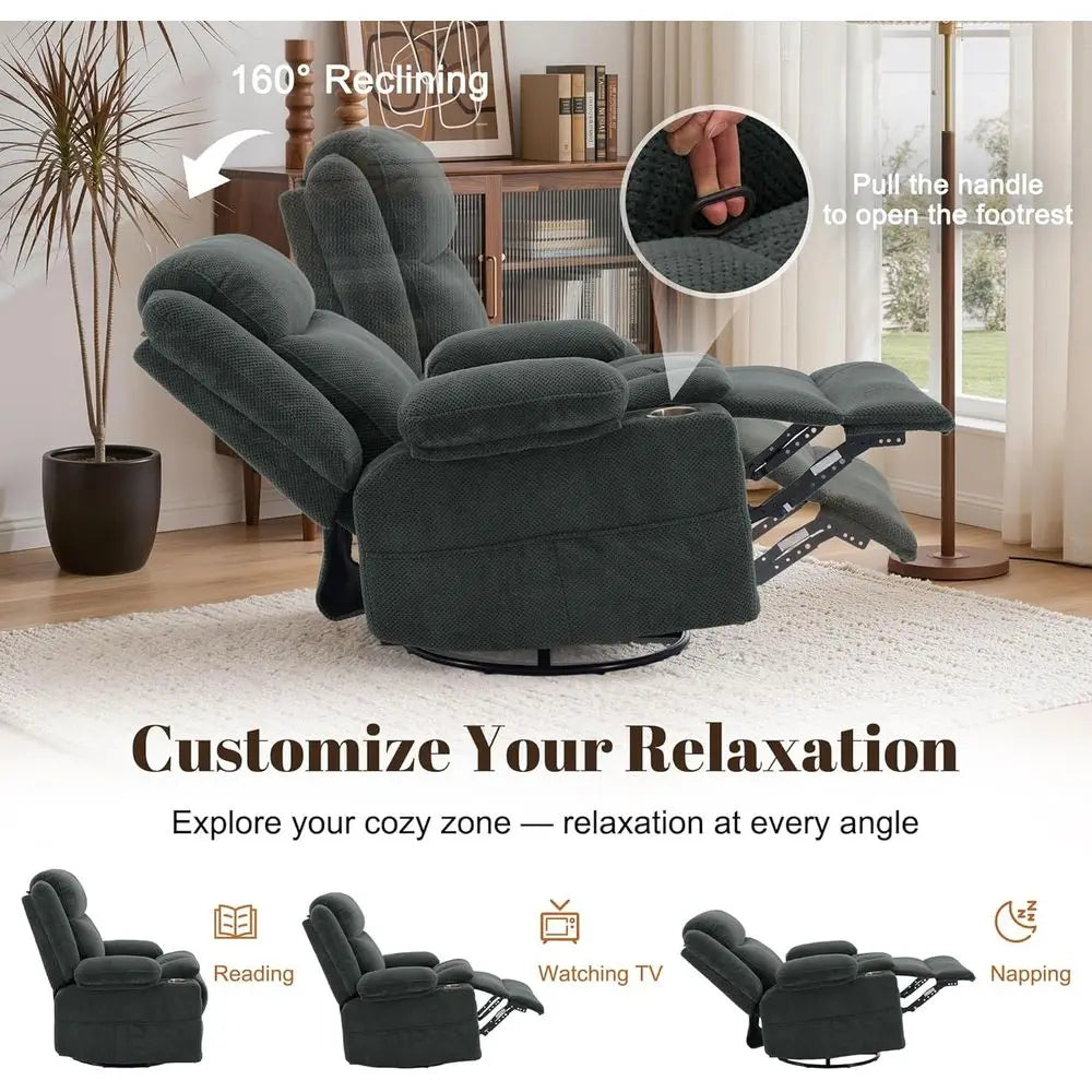 360° Swivel Rocker Recliner