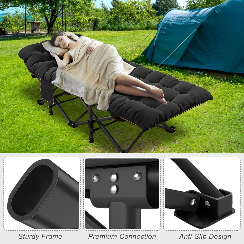 Oversized Folding Bed with Mattress Pad