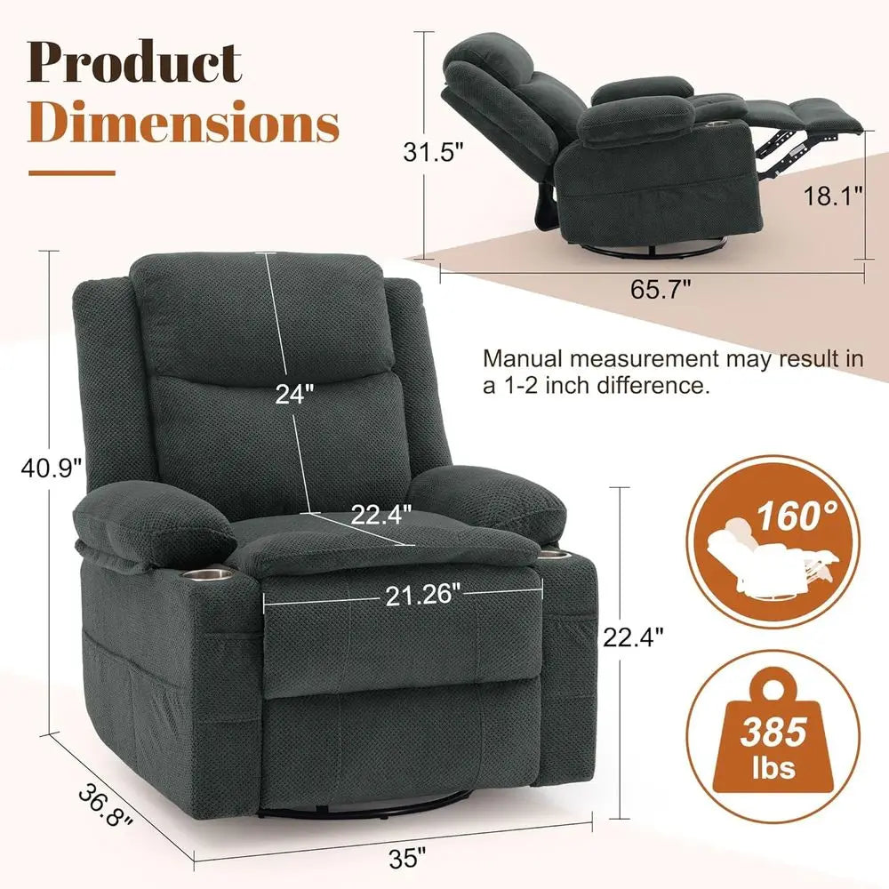 360° Swivel Rocker Recliner