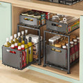 2 Tier Slide Out Cabinet Organizer