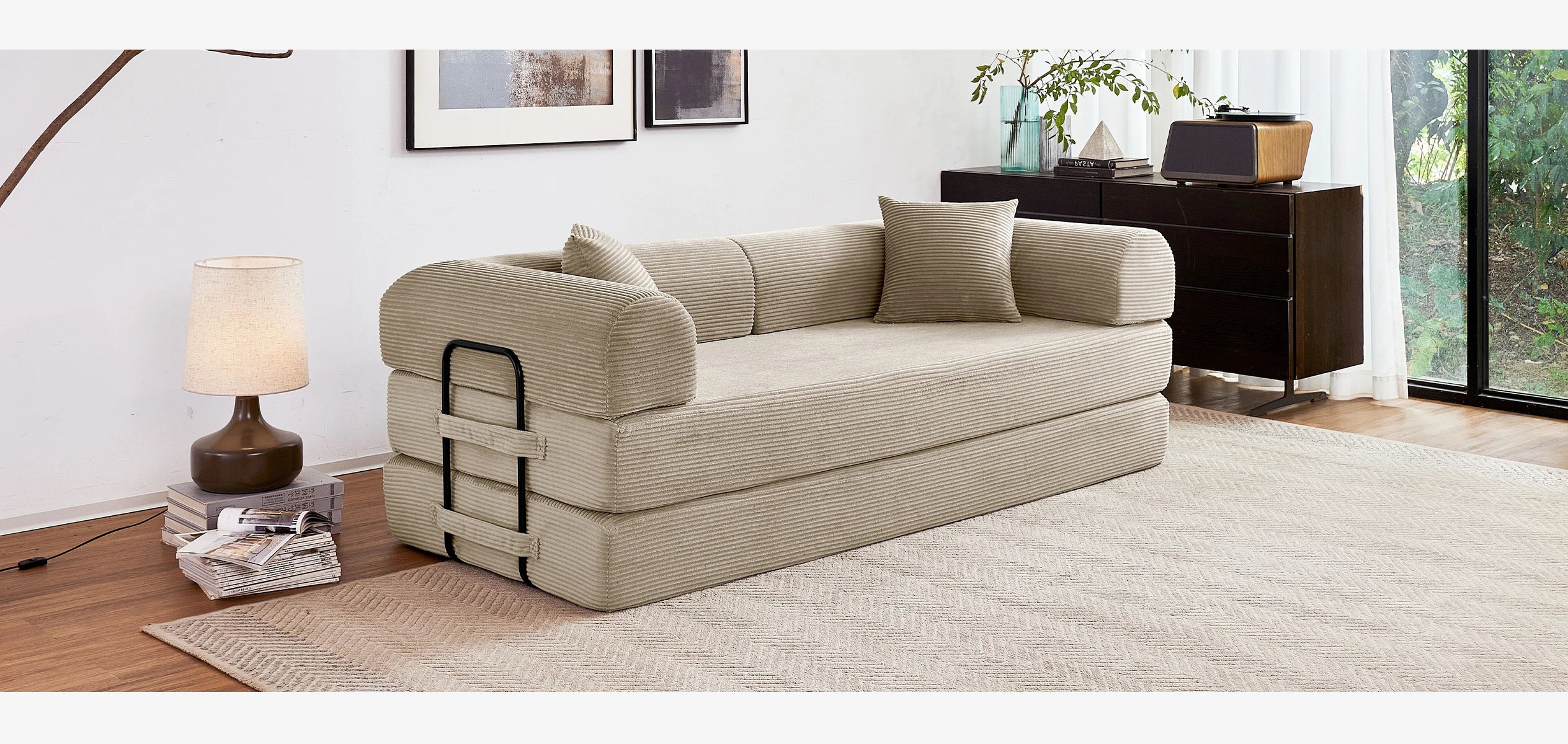 Boneless  Foldable Couch Sleeper Sofa
