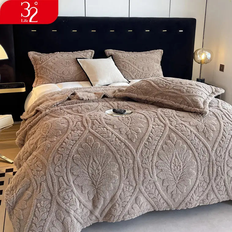 European Style 3D Floral Printed Blanket