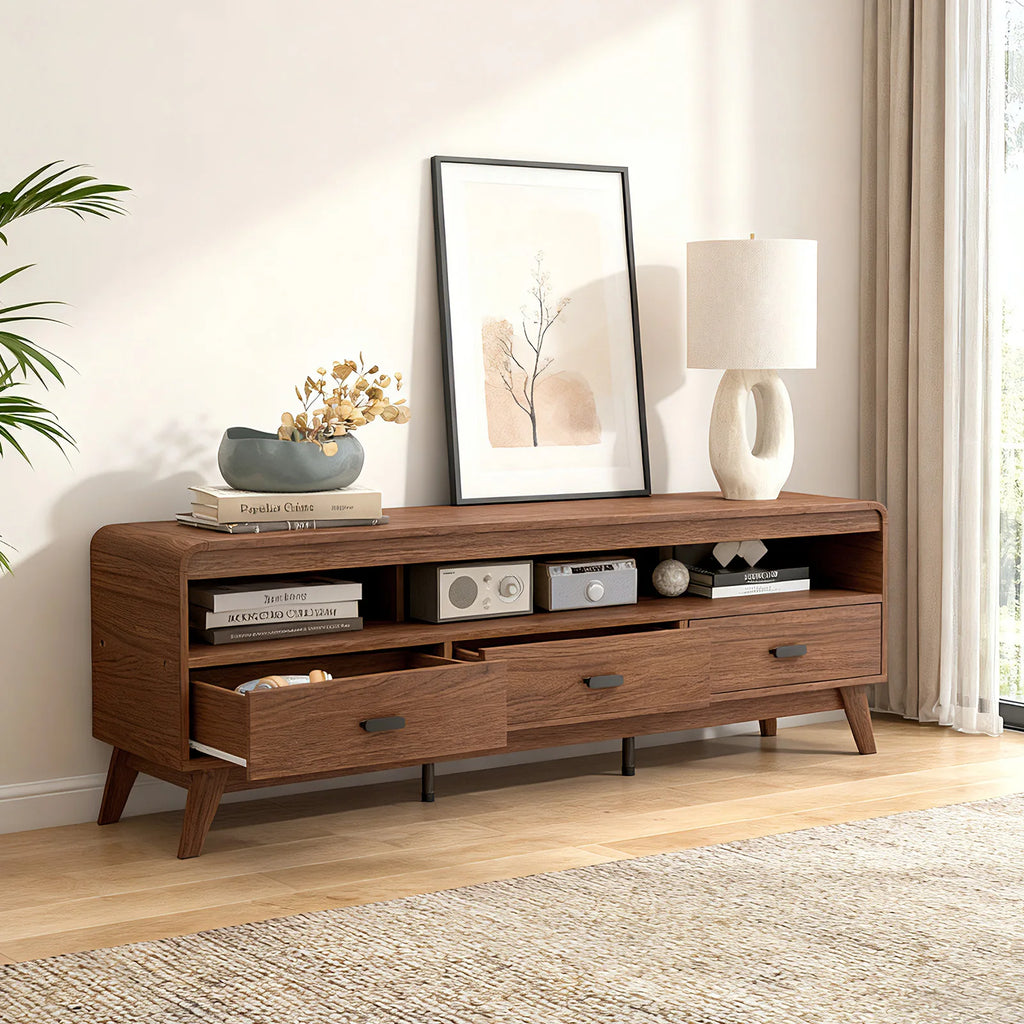 Mid Century Modern Entertainment Center TV Cabinet