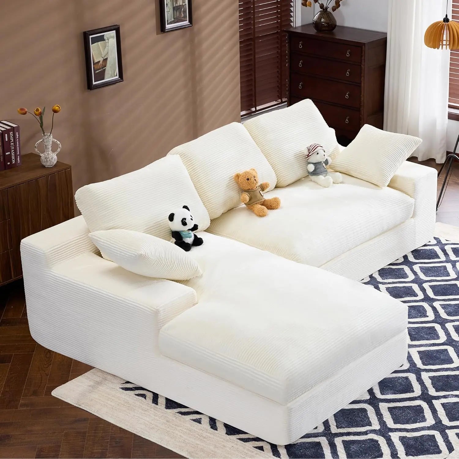 Modular Sectional Couch with Chaise
