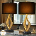 Farmhouse Bedside or Living Room Table Lamps (Set of 2)