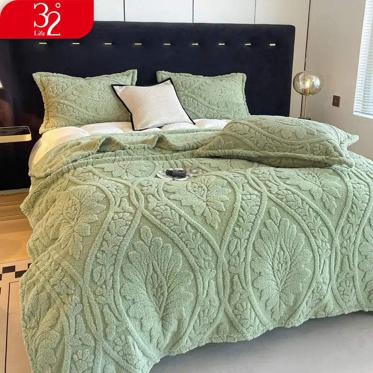 European Style 3D Floral Printed Blanket
