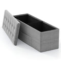 Fabric Folding Storage Ottoman Storage Chest