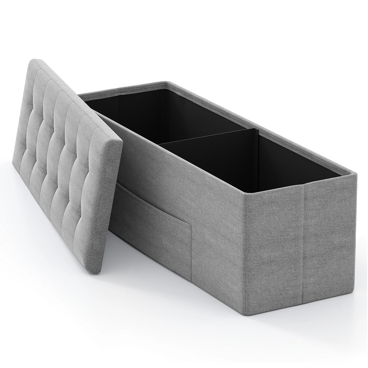 Fabric Folding Storage Ottoman Storage Chest