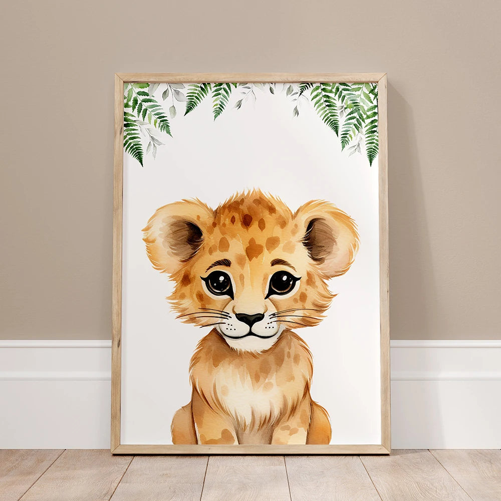 Personalized Name Safari Animal Nursery Decoration