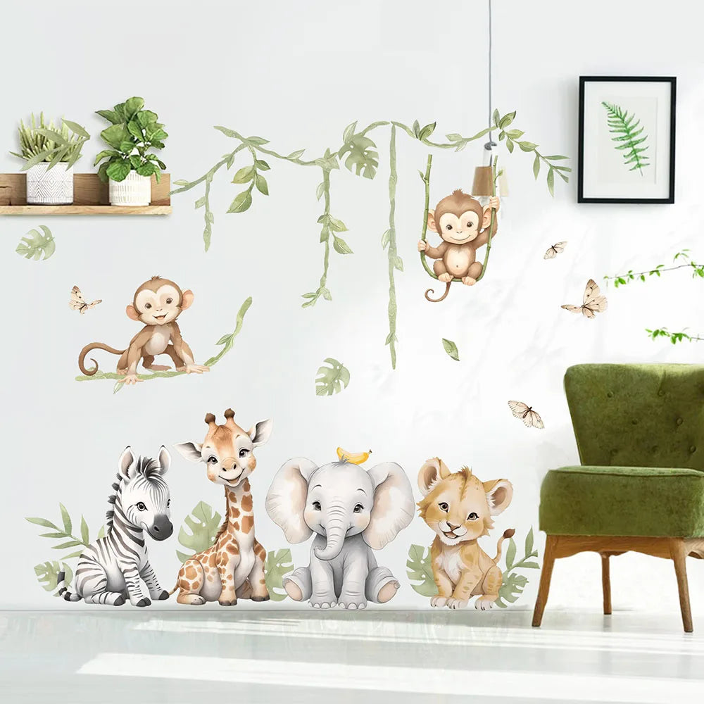 Jungle Forest Animal Wall Sticker