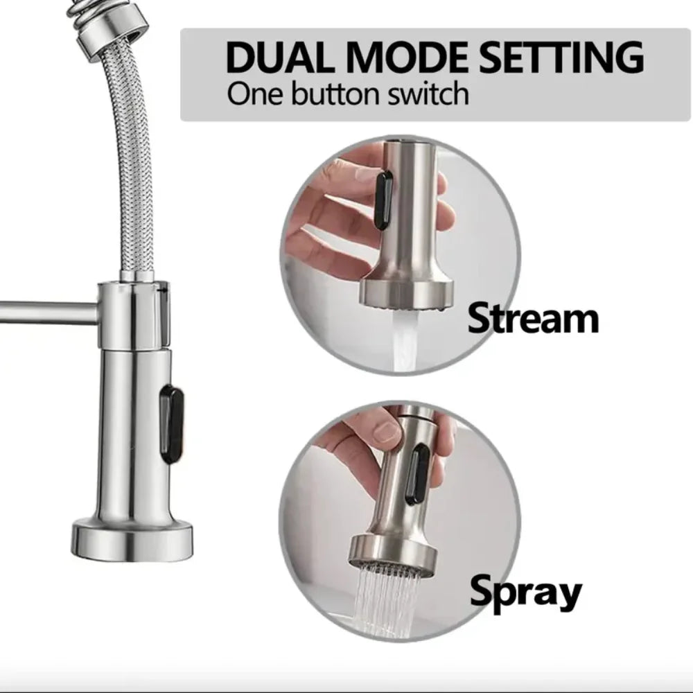 Modern Pull Down Kitchen Faucet