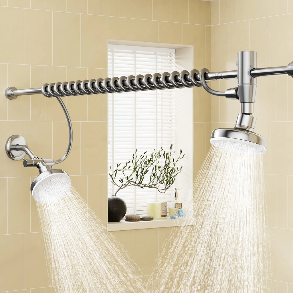 Dual Shower Head with Original Adjustable Slider