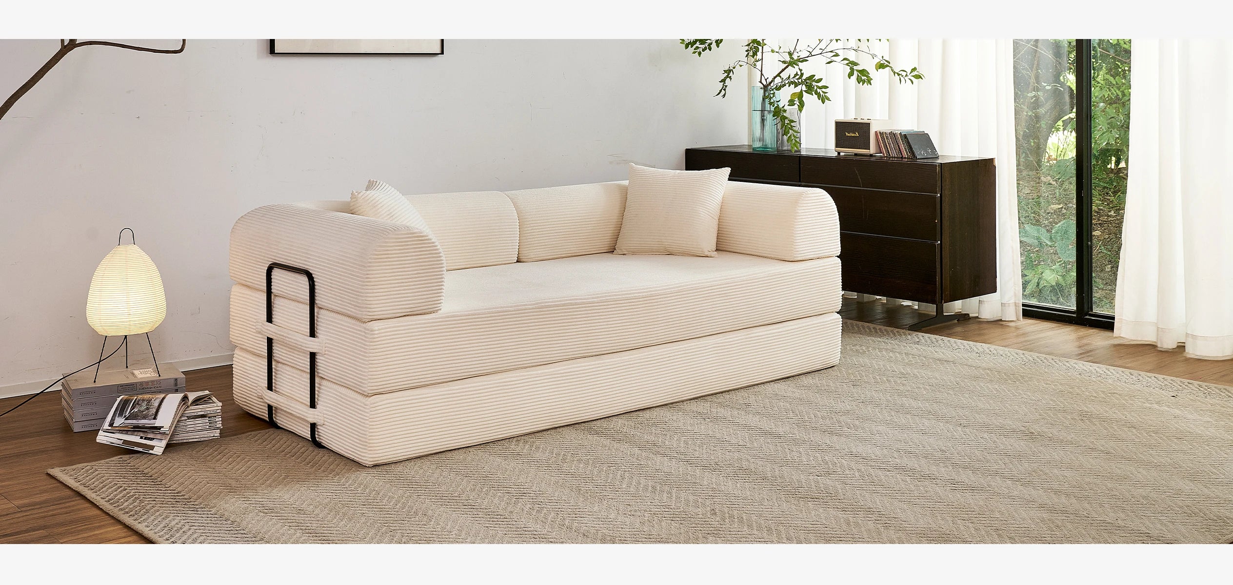 Boneless  Foldable Couch Sleeper Sofa