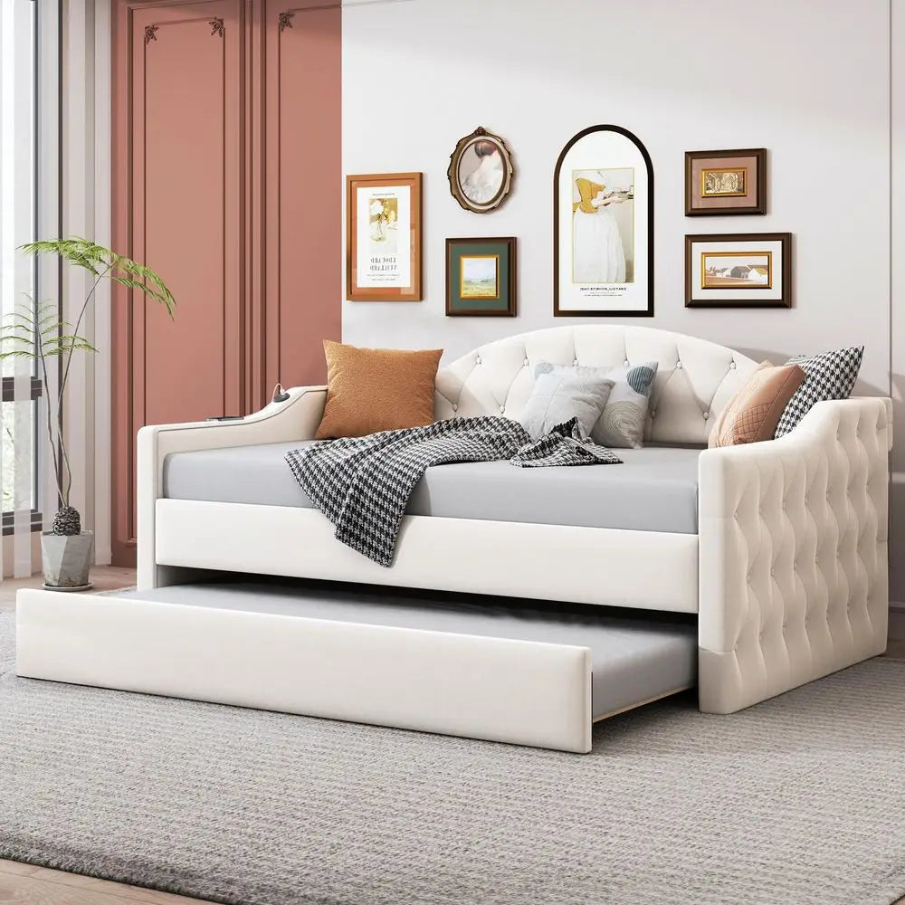 Modern Twin Daybed with Trundle