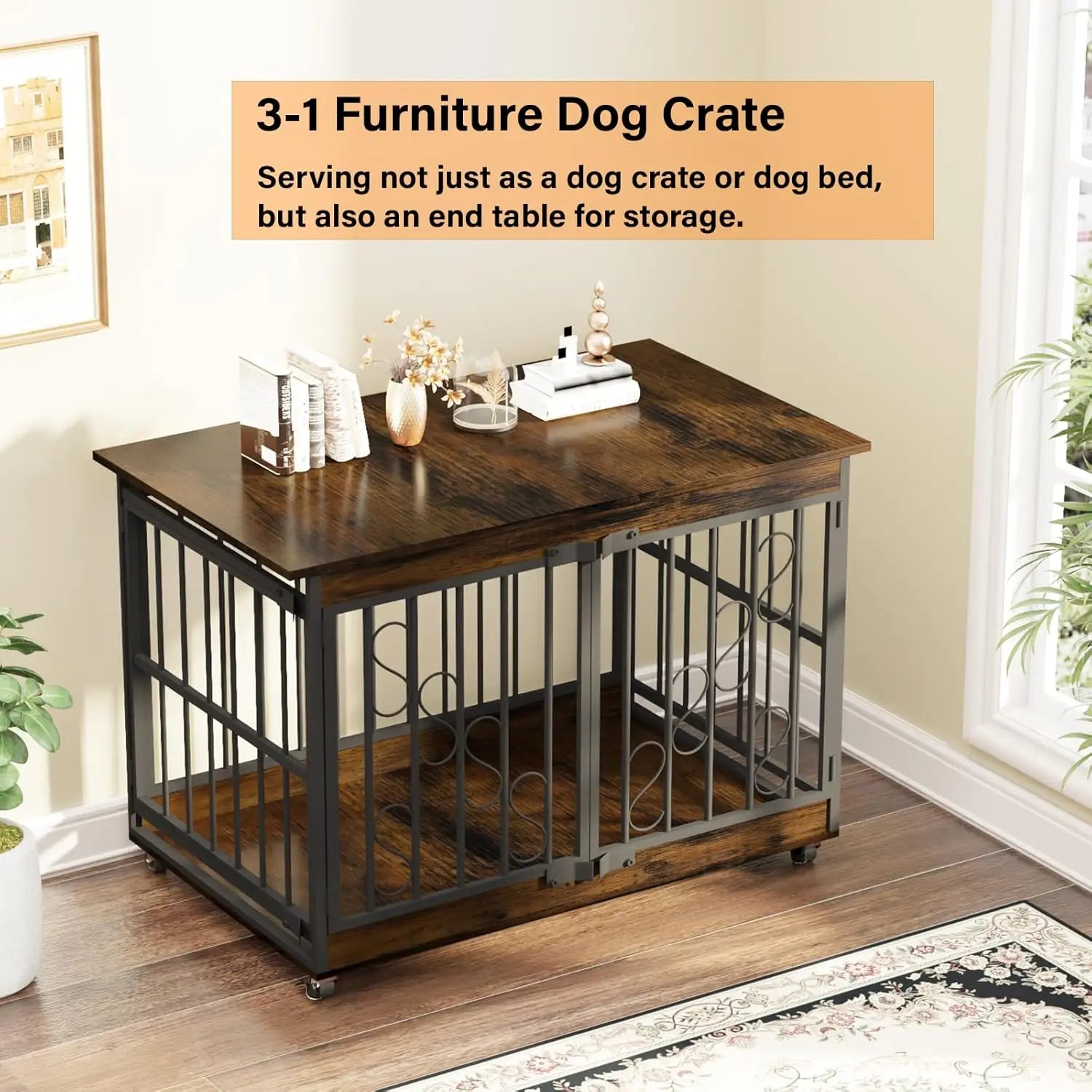 Farmhouse Dog Crate Furniture
