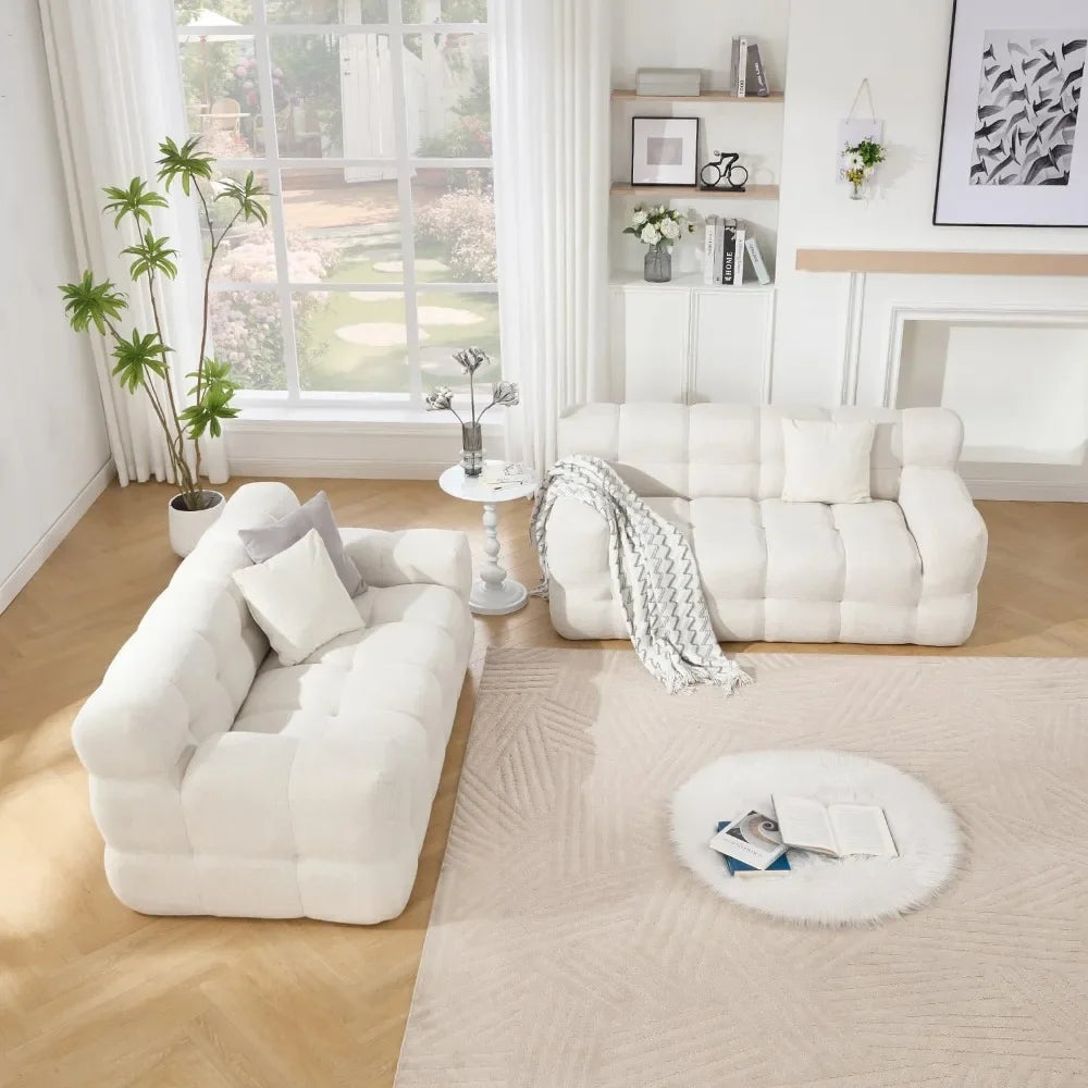 Modern Boneless Loveseat Sofa