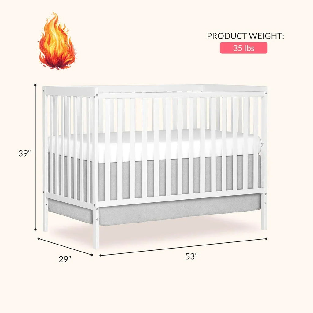 5-in-1 Convertible Full-Size Baby Crib
