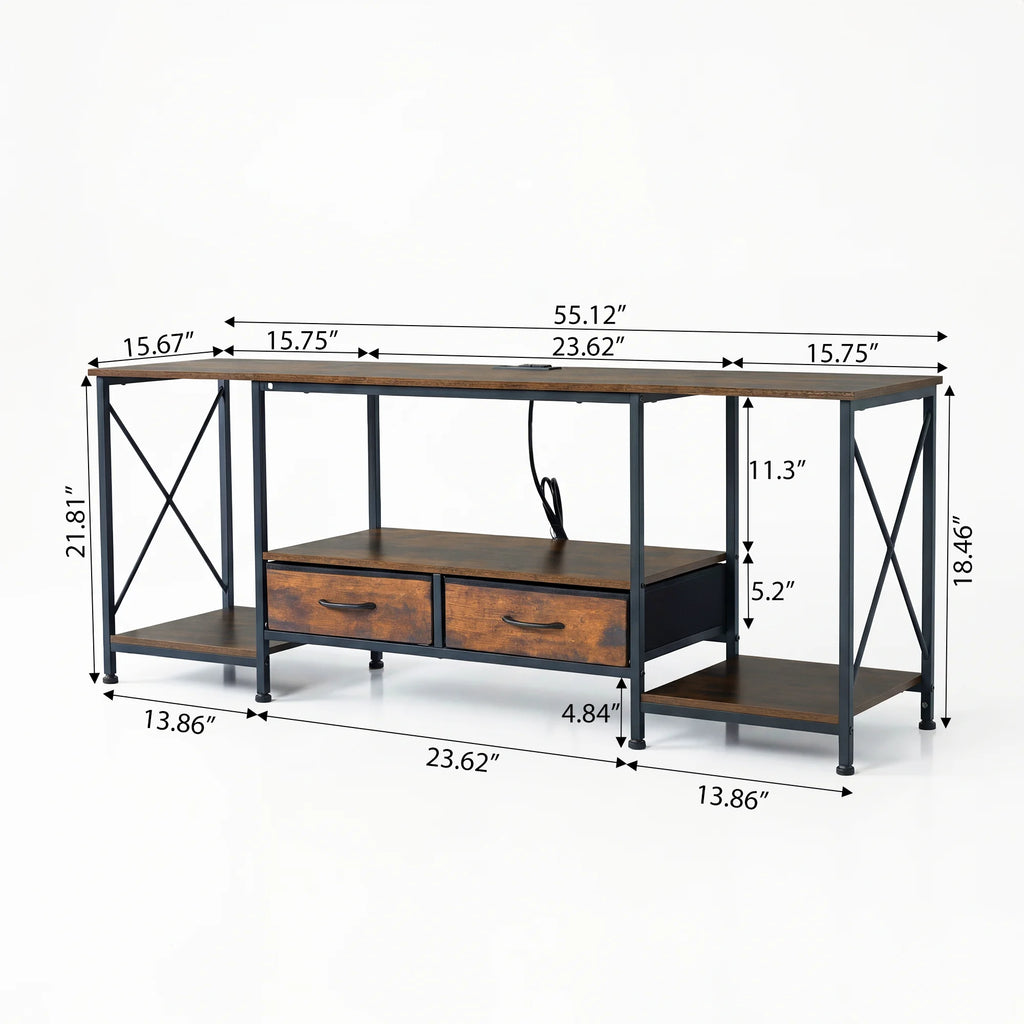 Wooden TV Stand For Up To 70/75 Inch TV