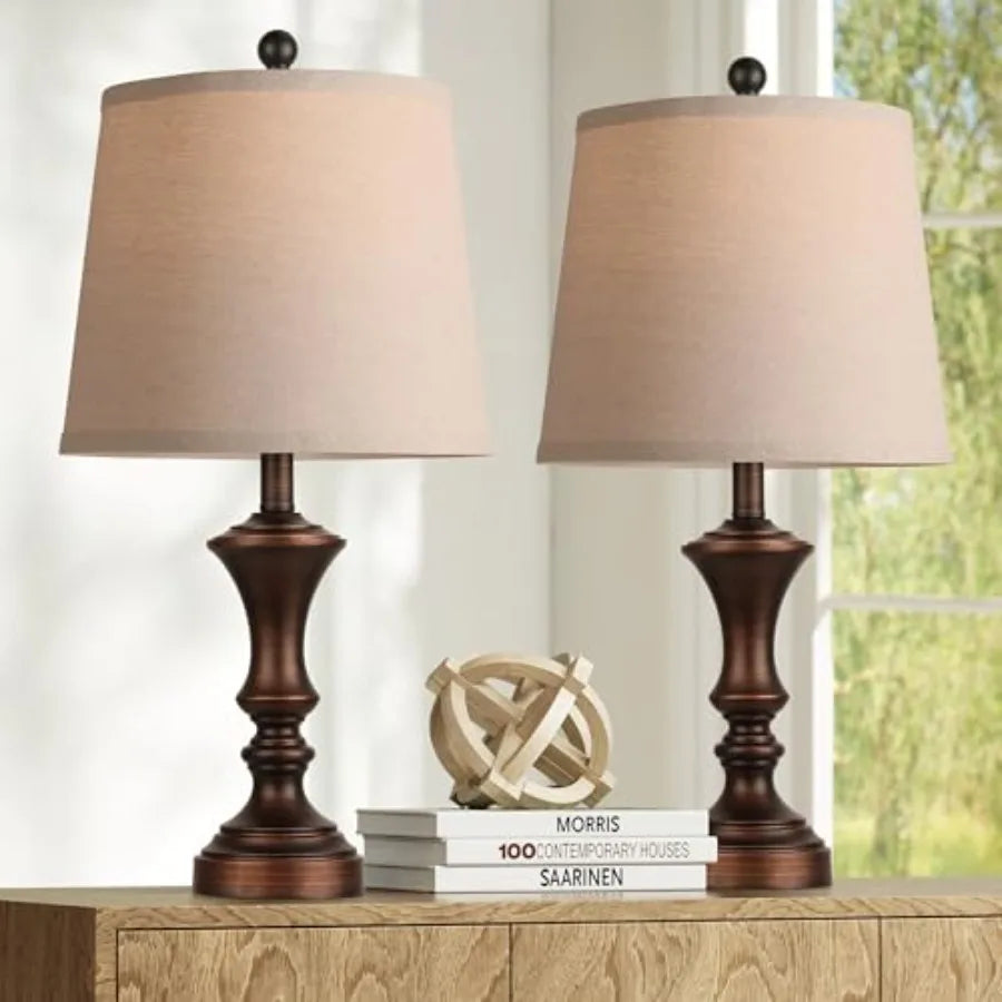Rustic Retro Table Lamps Set of 2