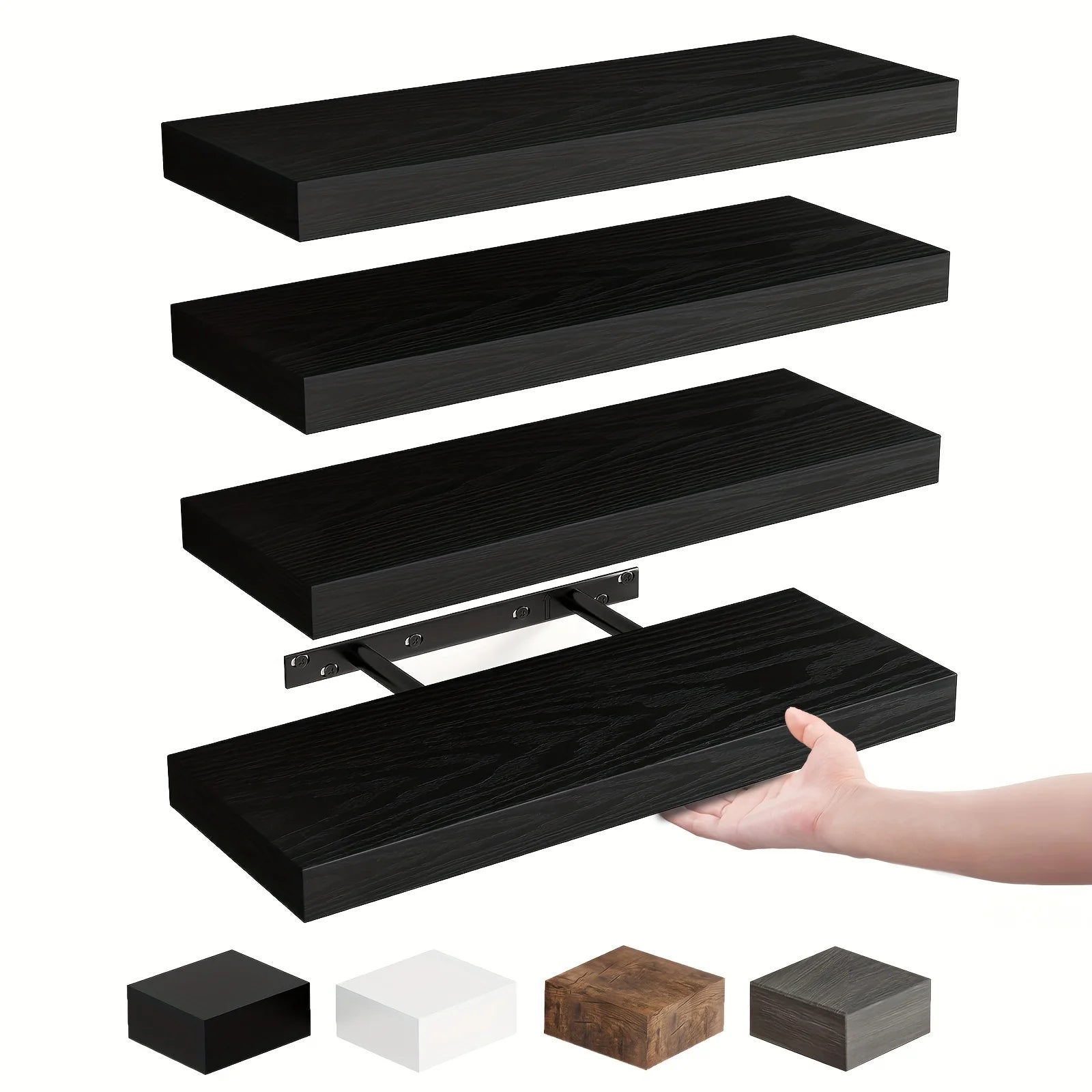 4/8pcs 15.8in Floating Shelves For Wall