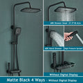 Black Rainfall Bathroom Shower System