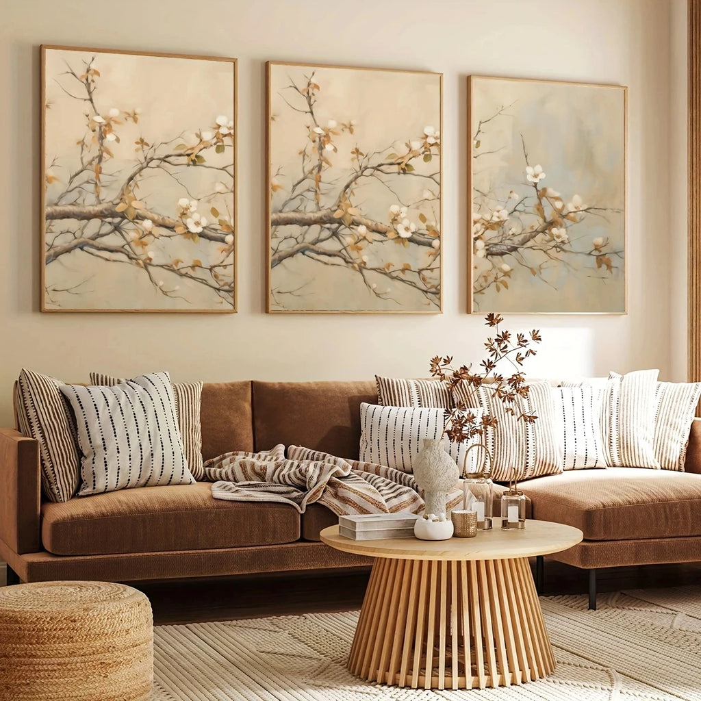3pcs/Set Watercolor Bohemian Branch Flower Art