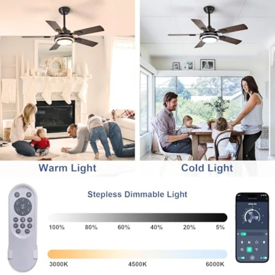 42-Inch Ceiling Fan with Light
