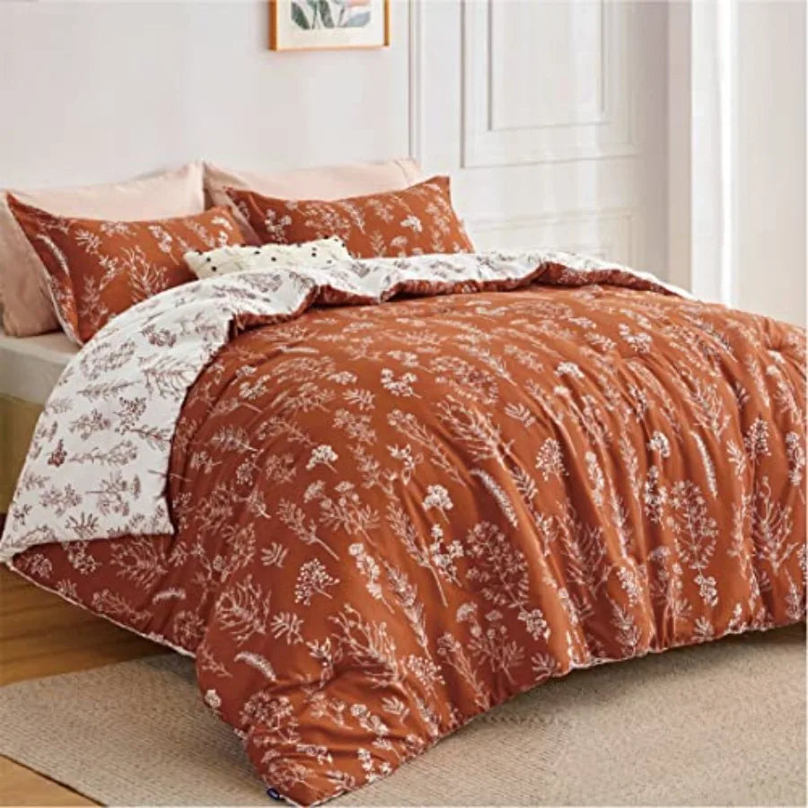 Floral Reversible Comforter Set