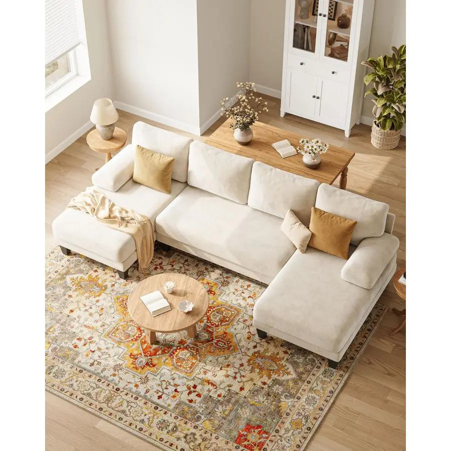 Modern Sectional Couch with Double Chaise