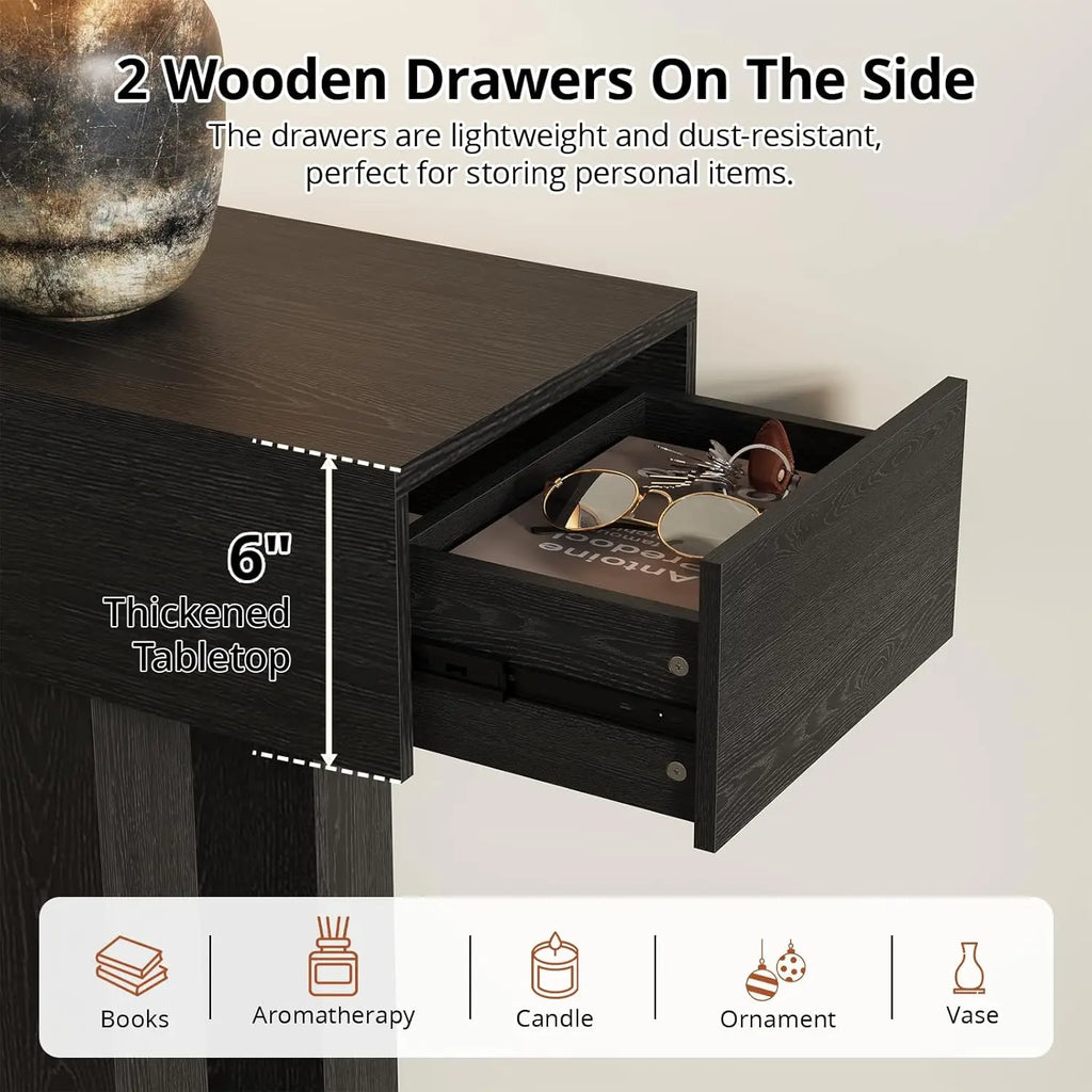 Long Console Table with Drawers