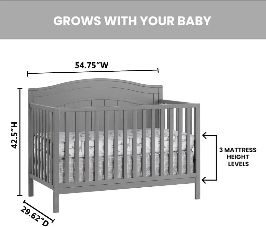 4-in-1 Convertible Baby Crib