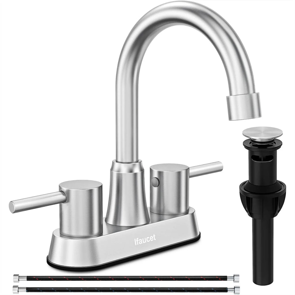 Brushed Nickel Bathroom Faucet