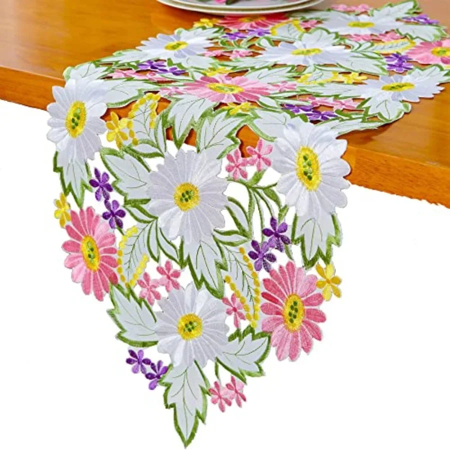 Spring Daisy Table Runner