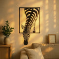 Zebra Wall Art Metal Sculpture
