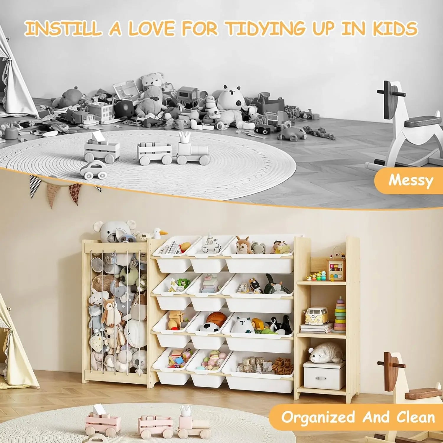 3-in-1 Toy Storage Organizer