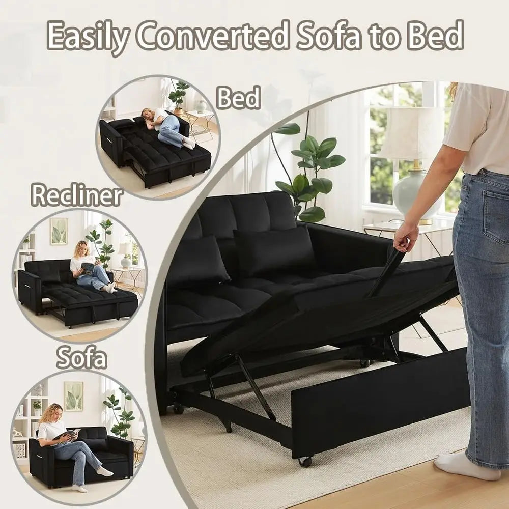 Boneless Convertible Loveseat Sofa