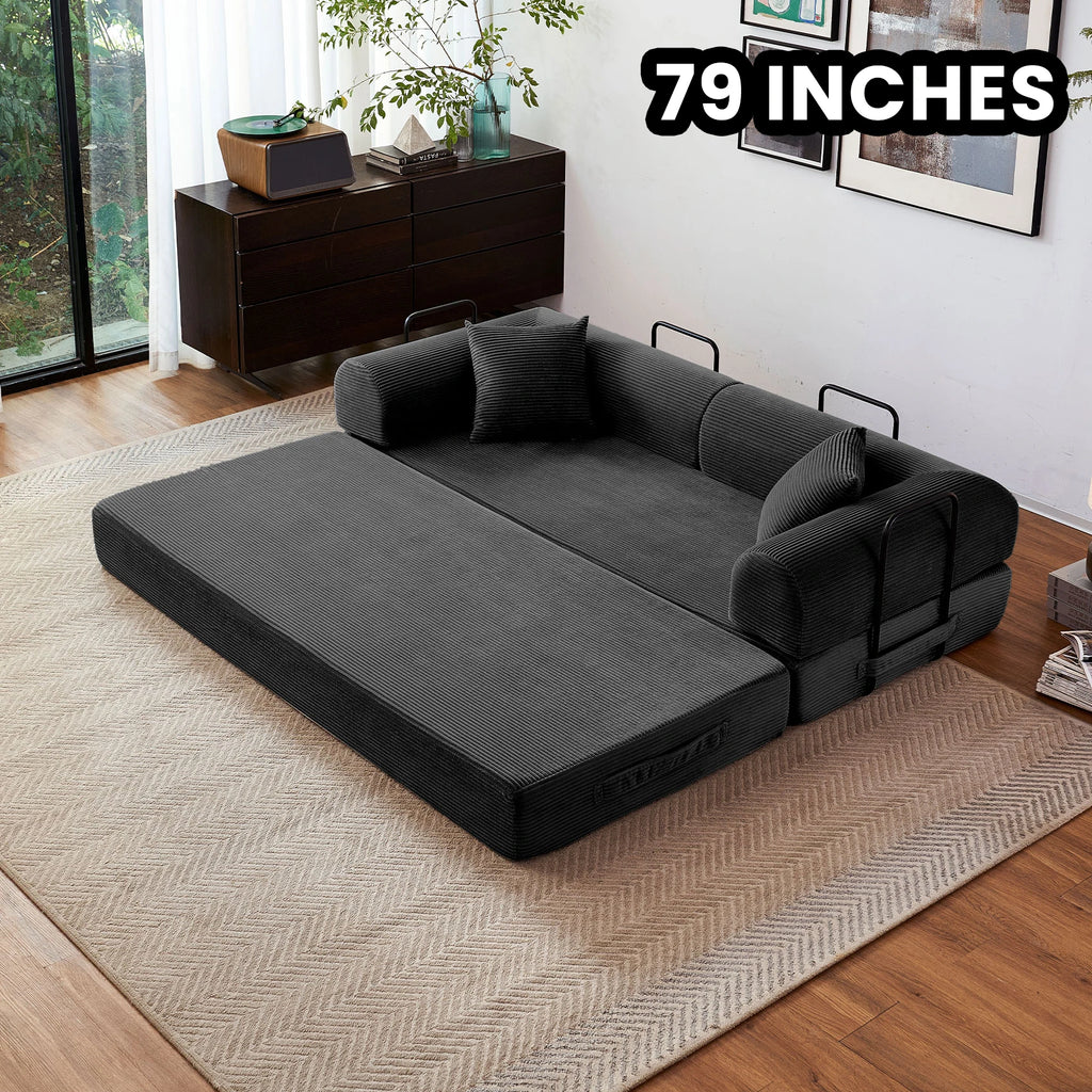 Boneless  Foldable Couch Sleeper Sofa