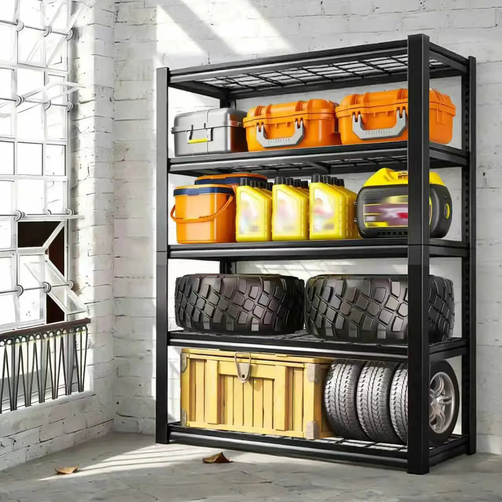Adjustable Metal Double Layer Column Shelving