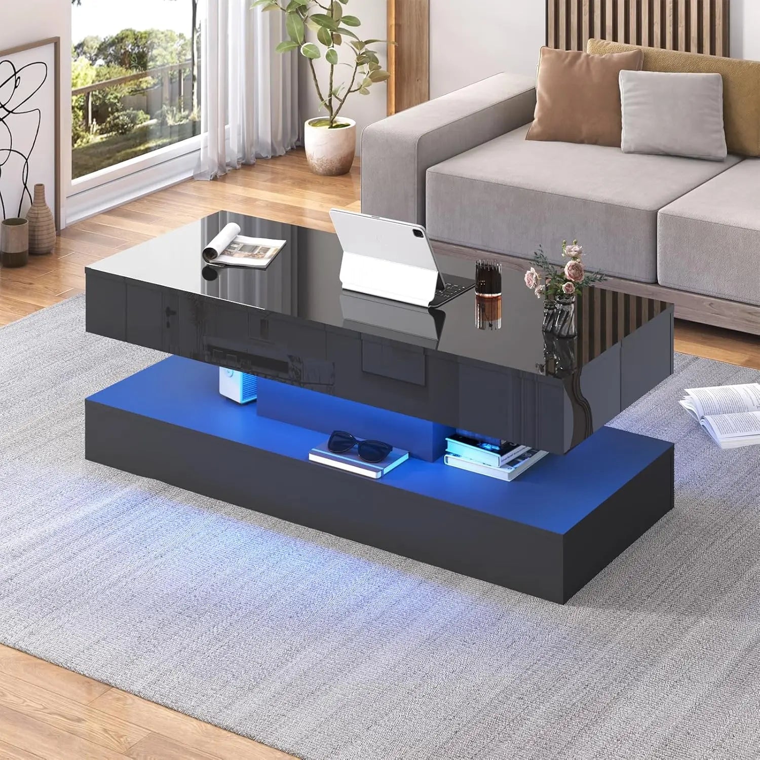 Modern Coffee Table with LED lights
