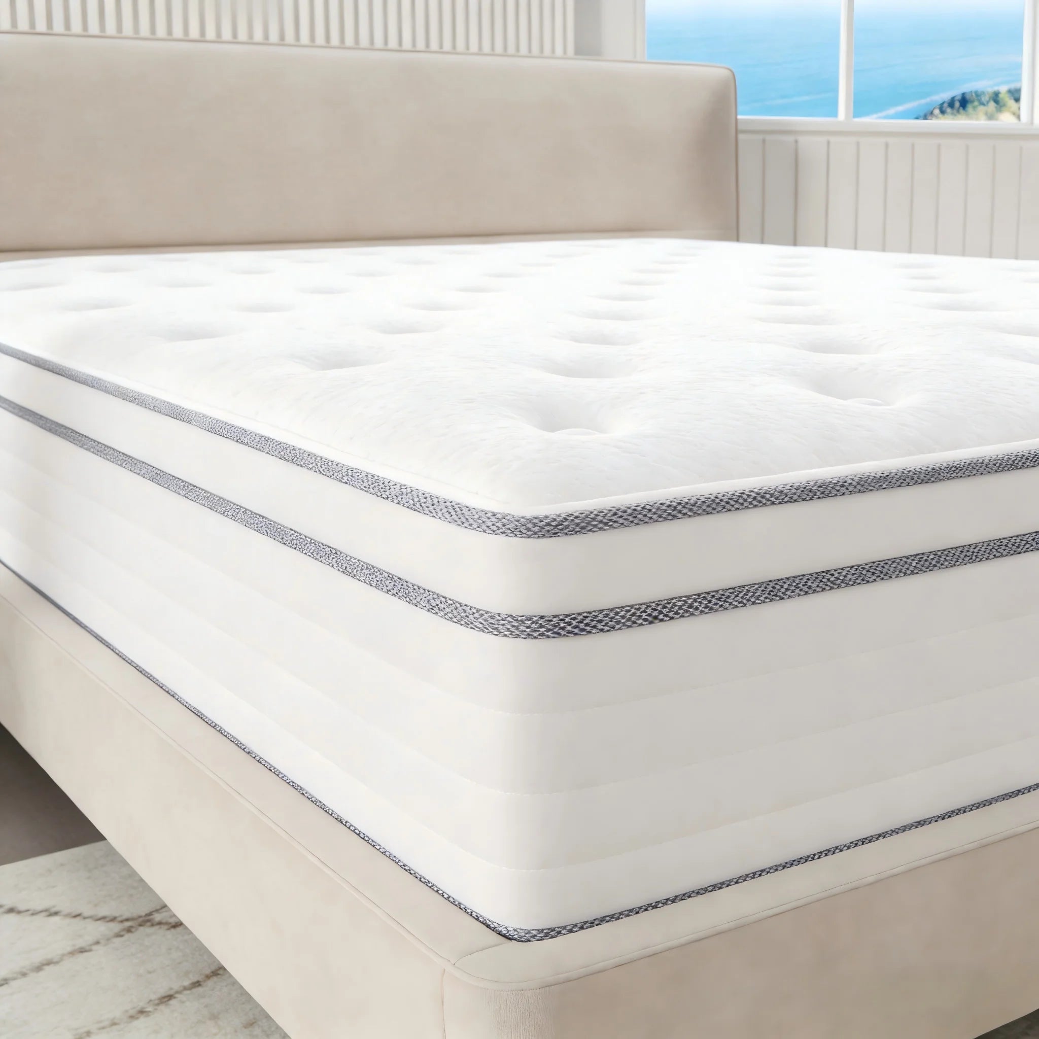 12-14 Inch Hybrid Mattress with Individual Pocket Springs Twin-Full-Queen-King