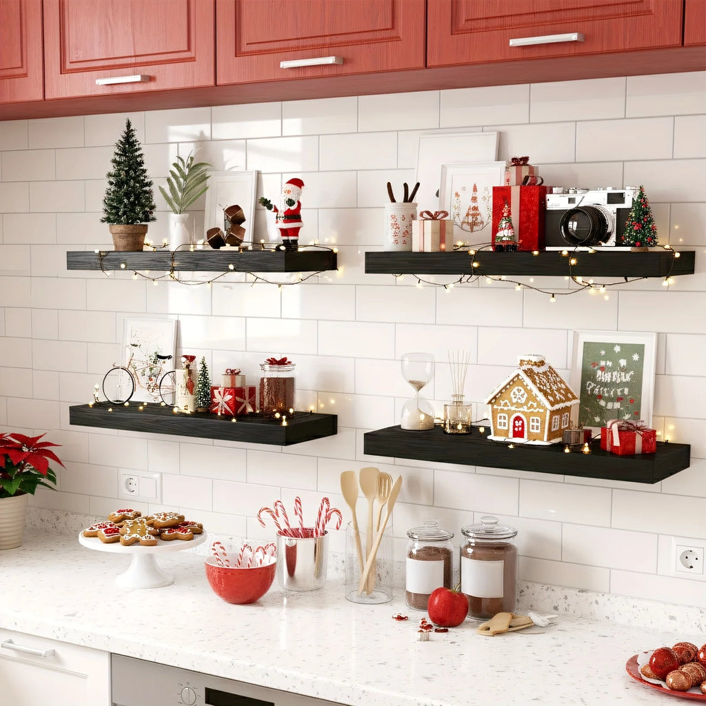 4/8pcs 15.8in Floating Shelves For Wall