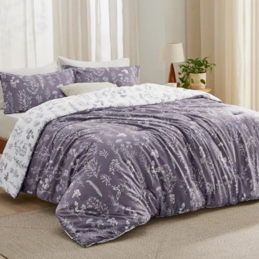 Floral Reversible Comforter Set