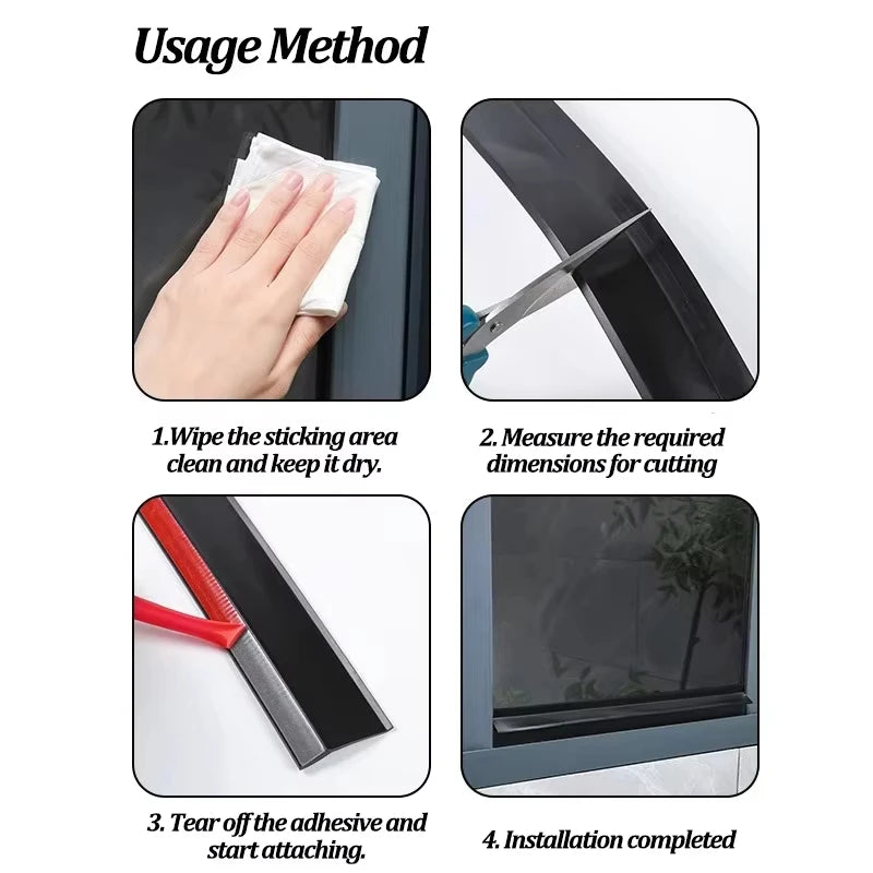 Window Water Blocking-Sealing Weatherstrip