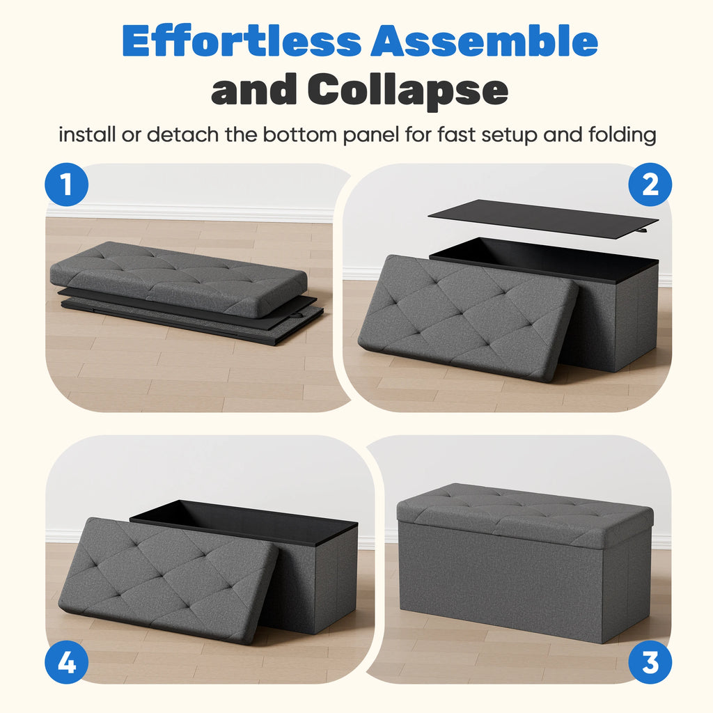 Foldable Ottoman Foot Rest Stool