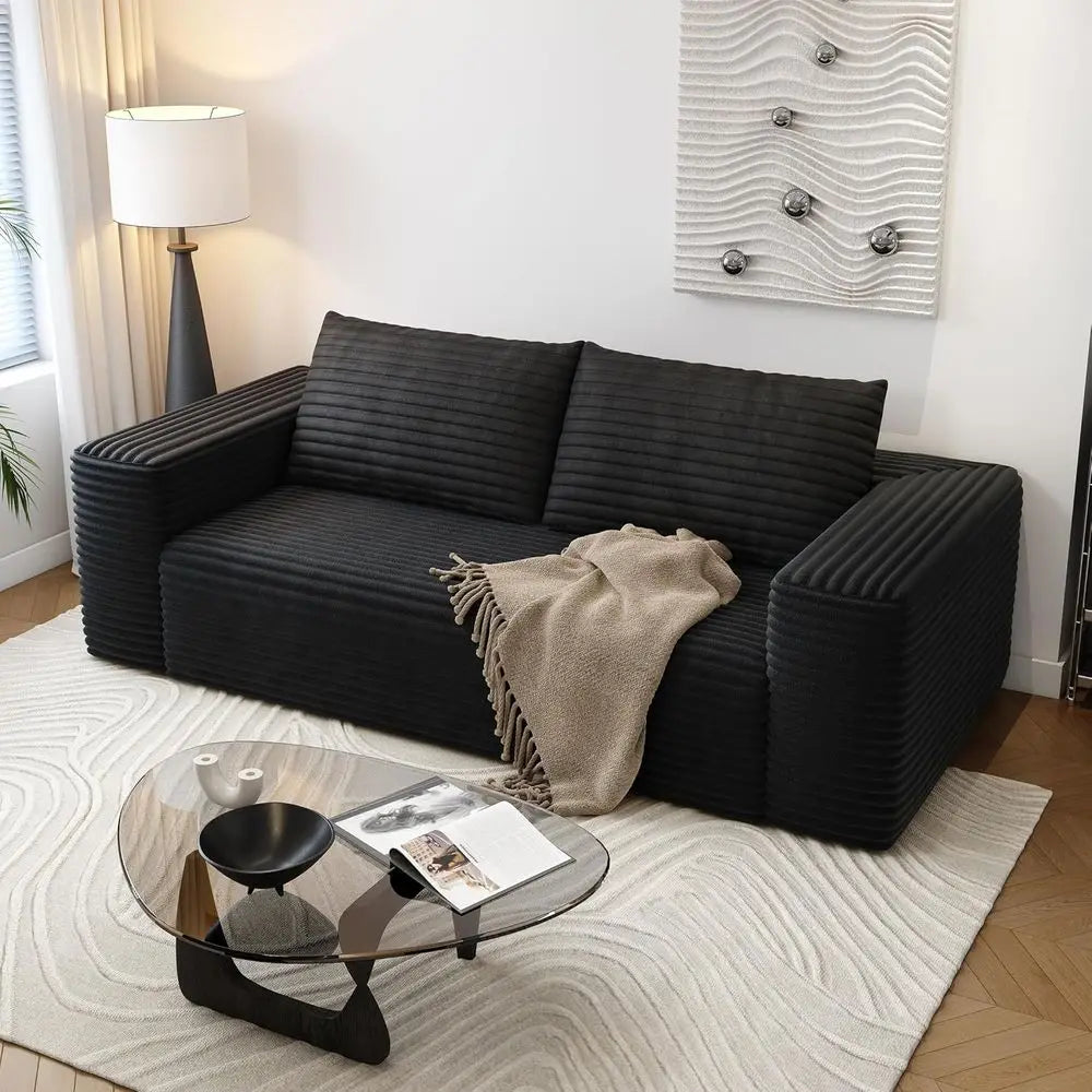 71" Loveseat Couch with Deep Seat Memory